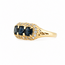 Occ. 14K. Ring Saff/Zirk. 3,7Gr. Mt16