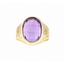Vintage.  14K.  Zegelring Amethist. 8,3Gr. Mt19