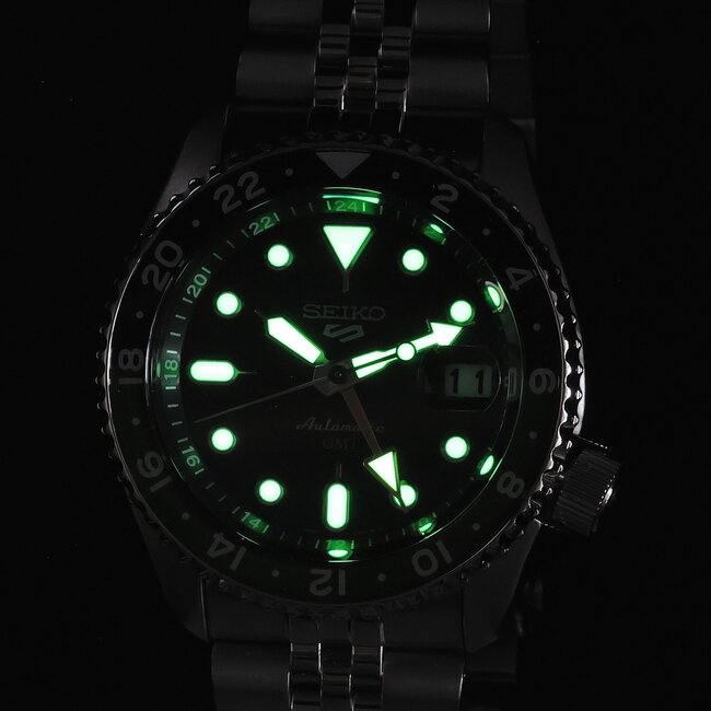 Seiko 5 Sports GMT SSK035K1  Bi-Color Green