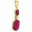 Vintage 9K Hanger met Robijn en Brilljant. 2,8 Gram