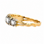 Vintage 14K/Zilver Ring. Old Cut Diamant. 2,6 Gram. Maat 18,5
