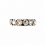 Vintage 14K/Zilver Ring. Old Cut Diamant. 2,6 Gram. Maat 18,5