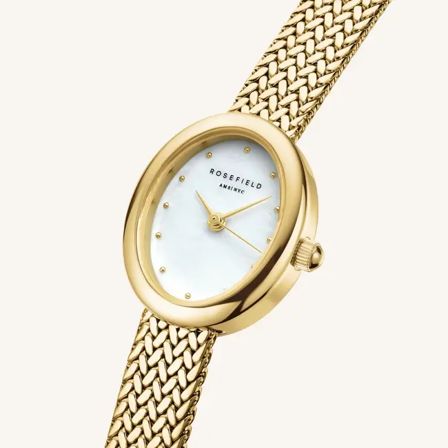 Rosefield Rosefield Mini Ovaal Mesh band, MWGMG-M02