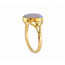 Vintage 14K. GG Ring met Opaal. 3,7Gr. Mt 20