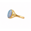 Vintage 14K. GG Ring met Opaal. 3,7Gr. Mt 20