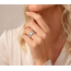 Vintage 18K. WG Ring Brillj. 63x 0,02crt. 12,6Gr. Mt 17,5