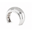 Vintage 18K. WG Ring Brillj. 63x 0,02crt. 12,6Gr. Mt 17,5