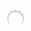 Vintage 18K. WG Ring saff 6x. baquet Dia. 4x. 2.5Gr. mt17,5