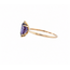 Vintage 14K. Rose Ring met Spinel. 2,3Gr. Mt 17,75