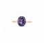 Vintage 14K. Rose Ring met Spinel. 2,3Gr. Mt 17,75