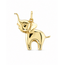 Vintage 14K. Hanger Olifant. 2,8 Gram
