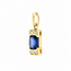 14K Goud Hanger met Saffier/Briljant 1,7Gram