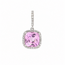 Vintage 14K WG Hanger Roze Saff/Briljant 2Gram