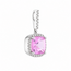 Vintage 14K WG Hanger Roze Saff/Briljant 2Gram