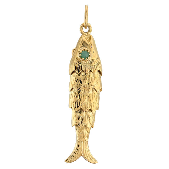 Vintage 14K Vishanger met Jade 4.6 Gram