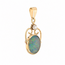 Vintage 14K. Opaal/Old cut Diamant hanger. 1,5Gram