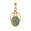 Vintage 14K. Opaal/Old cut Diamant hanger. 1,5Gram