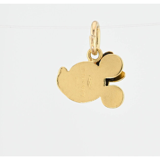 Vintage 18Krt. Gouden Disney Collection Mickey Mouse Hanger 2.1 Gram