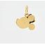 Vintage 18Krt. Gouden Disney Collection Mickey Mouse Hanger 2.1 Gram
