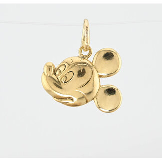 Vintage 18Krt. Gouden Disney Collection Mickey Mouse Hanger 2.1 Gram