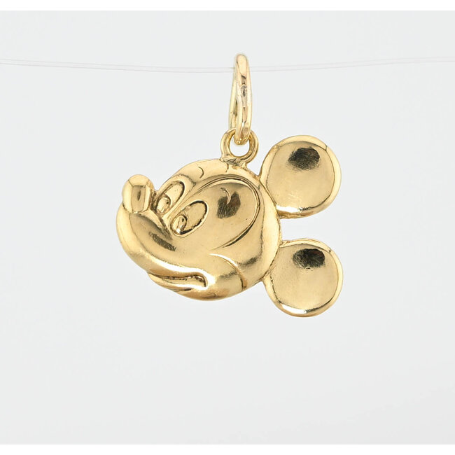 Vintage 18Krt. Gouden Disney Collection Mickey Mouse Hanger 2.1 Gram
