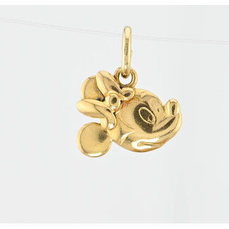 Vintage 18Krt. Gouden Disney Collection Mickey Mouse Hanger 2.1 Gram
