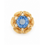 Vintage 14Krt. Geelgouden/ Aquamarijn Ring 7.5 Gram Maat 18.5