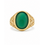 Vintage 18Krt. Geelgoud/Tourmalijn Ring 11 Gram