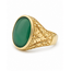 Vintage 18Krt. Geelgoud/Tourmalijn Ring 11 Gram