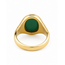 Vintage 18Krt. Geelgoud/Tourmalijn Ring 11 Gram