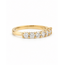 Ros Design 14Krt. Geelgouden Half Eternity Lab Diamant Ring