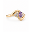 Vintage 18Krt. GG Ring met Amethist/Zirkonia