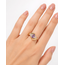 18Krt Geelgouden  Ring met Amathist en Zirkonia 2.8 Gram