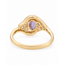 Vintage 18Krt. GG Ring met Amethist/Zirkonia