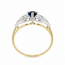 Ros Vintage Vintage 14Krt. GG met Briljant/ Saffiersteen 2.4 Gram