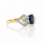Ros Vintage Vintage 14Krt. GG met Briljant/ Saffiersteen 2.4 Gram