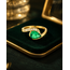 Ros Design 14K GG Ring met Zambiaanse Smaragd/Dia. 3,1GR.Mt16