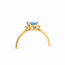 ROS  Jewel Design Ring Aquamarijn/2xBrillj.1,8Gr. Mt.18