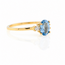 ROS  Jewel Design Ring Aquamarijn/2xBrillj.1,8Gr. Mt.18