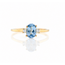 ROS  Jewel Design Ring Aquamarijn/2xBrillj.1,8Gr. Mt.18