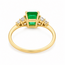 14karaat GG ring smaragd emerald cut 2,4 GR 19