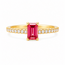 ROS  Jewel Design 18k  ring PinkLove met Pink Diamond en 18 Briljanten