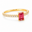 ROS  Jewel Design 18k  ring PinkLove met Pink Diamond en 18 Briljanten