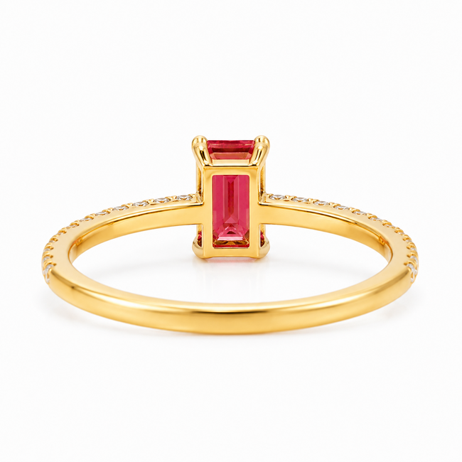 ROS  Jewel Design 18k  ring PinkLove met Pink Diamond en 18 Briljanten