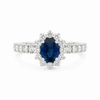 ROS  Jewel Design Nieuw 18 karaat wit goud ring 4.2 gram