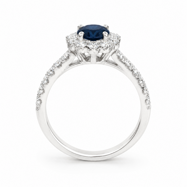ROS  Jewel Design Nieuw 18 karaat wit goud ring 4.2 gram