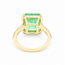ROS  Jewel Design 14k ring Smaragd/brilj0.60ctmt 17.25 The Green Apple