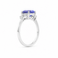 ROS  Jewel Design 18k witg ring nat tanzaniet 0.40cdiam EAR. 2640
