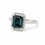 ROS  Jewel Design 18k witgouden ring gezet met Tourmalijn en Briljanten