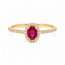 ROS  Jewel Design 18k ring Ruby Delight gezet met Robijn en Briljant